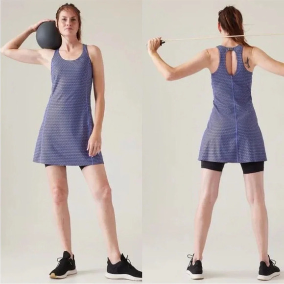 Athleta Dresses & Skirts - NWT Athleta Ultimate Ease Athletic Mini Dress Purple size XL